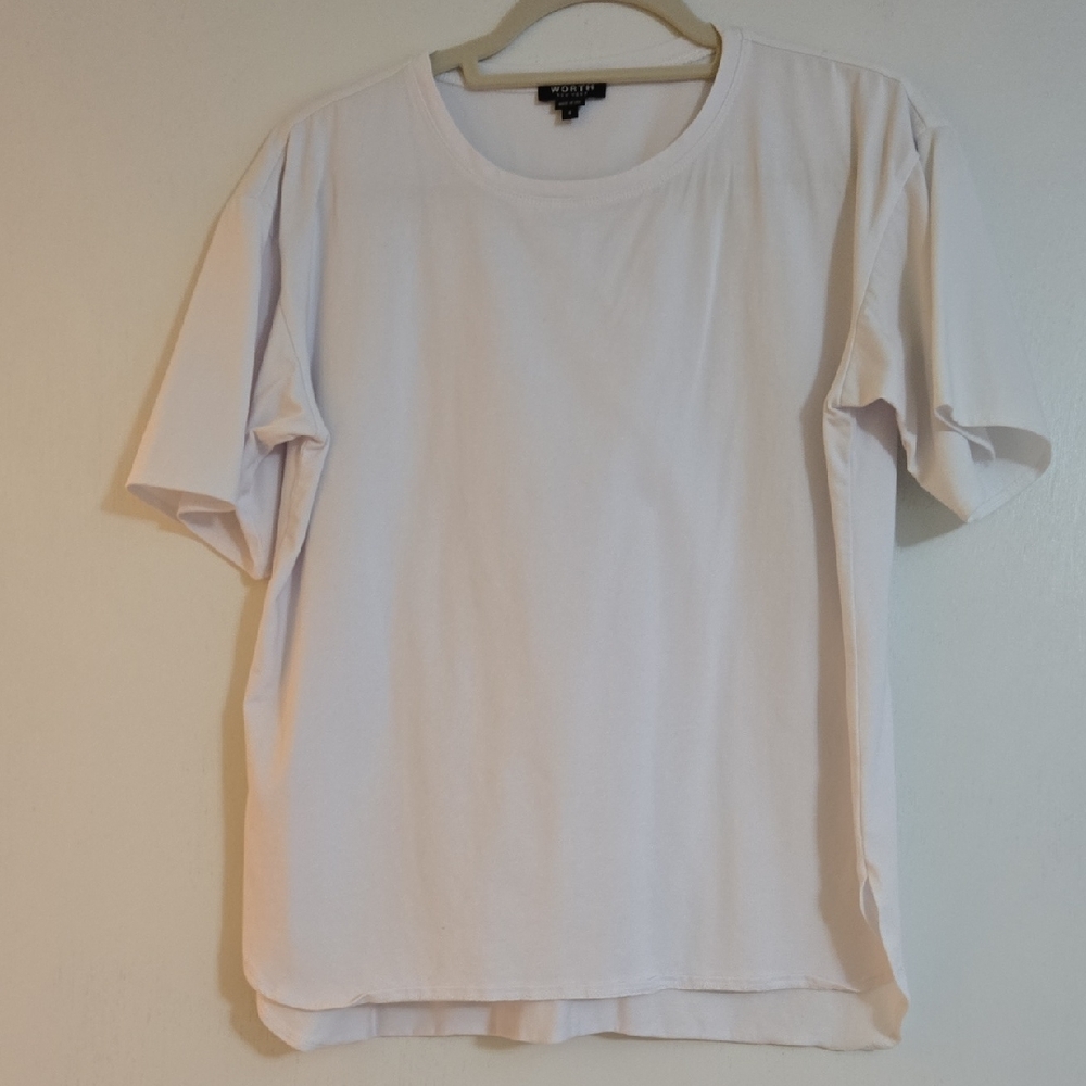 Worth Classic White Short Sleeve Top